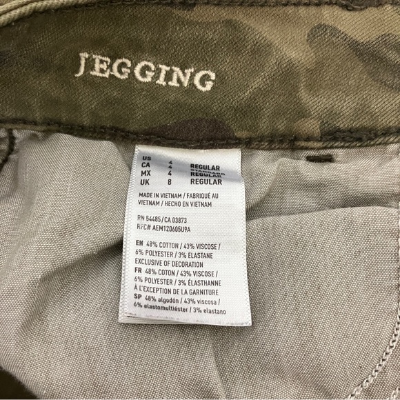 AEO super stretch camo jeggings skinny jeans ripped American eagle camouflage - Picture 7 of 7